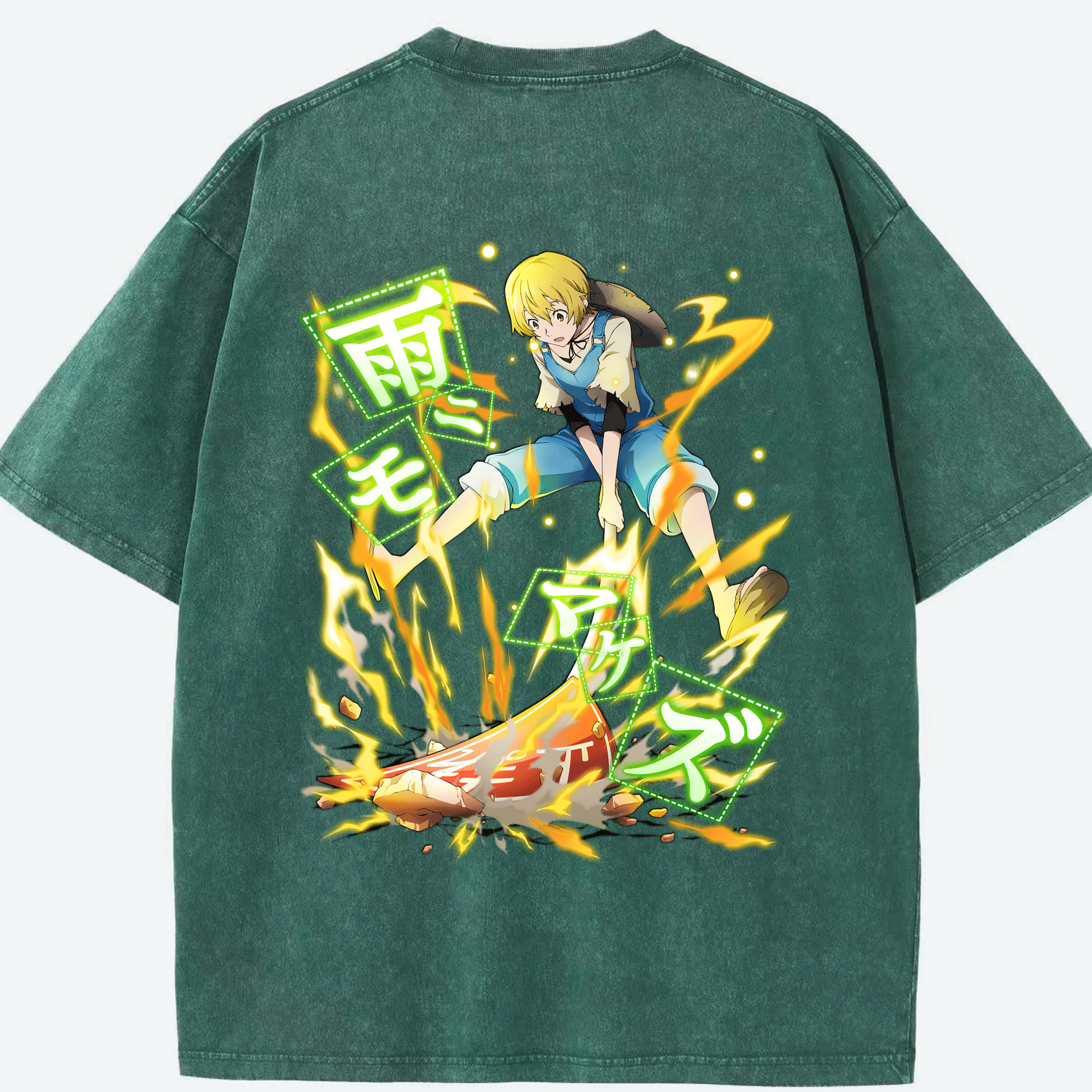 （画像用） 文豪ストレイドッグス Bungo Stray Dogs 綿100% ヴィンテージ風 半袖Tシャツ（背面プリント）